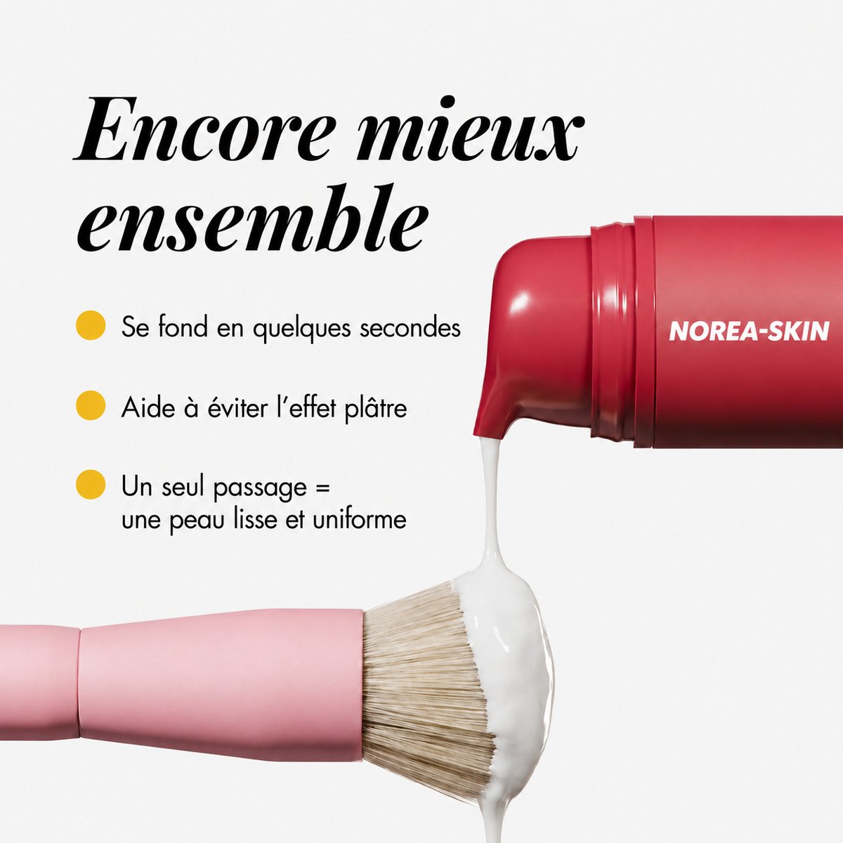 Fond de teint à changement de couleur
